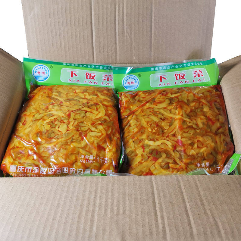 涪陵特产奇均下饭菜2斤20斤整箱重庆特产榨菜丝麻辣下饭开胃菜