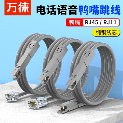 2芯鸭嘴跳线RJ11-RJ45