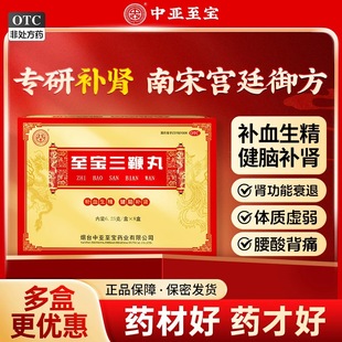 中亚至宝三鞭丸小蜜丸6.25g*8小盒/盒补肾补血健脑体虚乏力腰酸