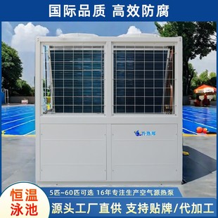 商用大型恒温游泳池热泵 室外民宿度假会所12P空气能泳池热水机