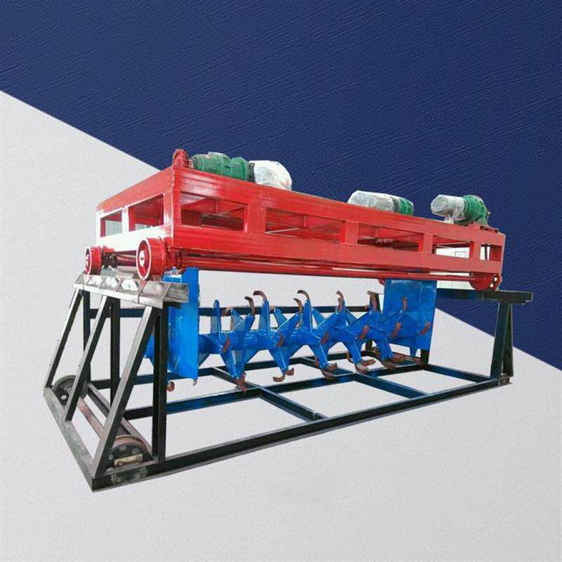 畜禽粪污堆肥发酵处理设备 有机肥生产设备履带式翻抛机