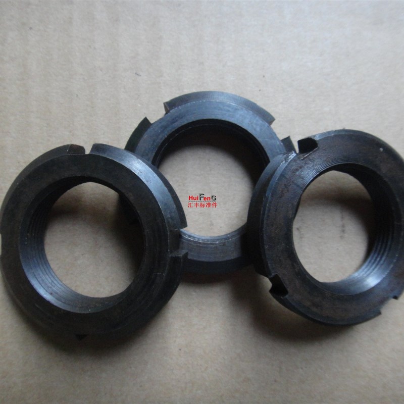 国标粗牙开槽圆螺母/锁紧并帽M42*2 M45*2 M48*2 M50*2 52*2 58*2