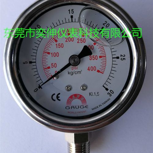 华记不锈钢压力表0-30kg,抗震不锈钢压力表,BC-A压力表Y-SON