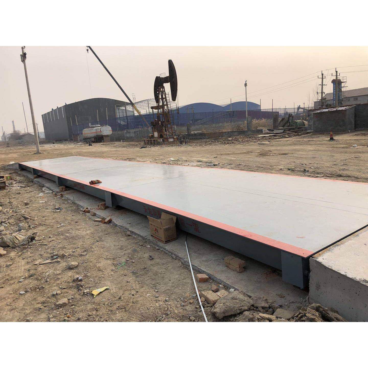 河北地区大型100吨电子地磅粮库用地磅大型汽车地磅秤