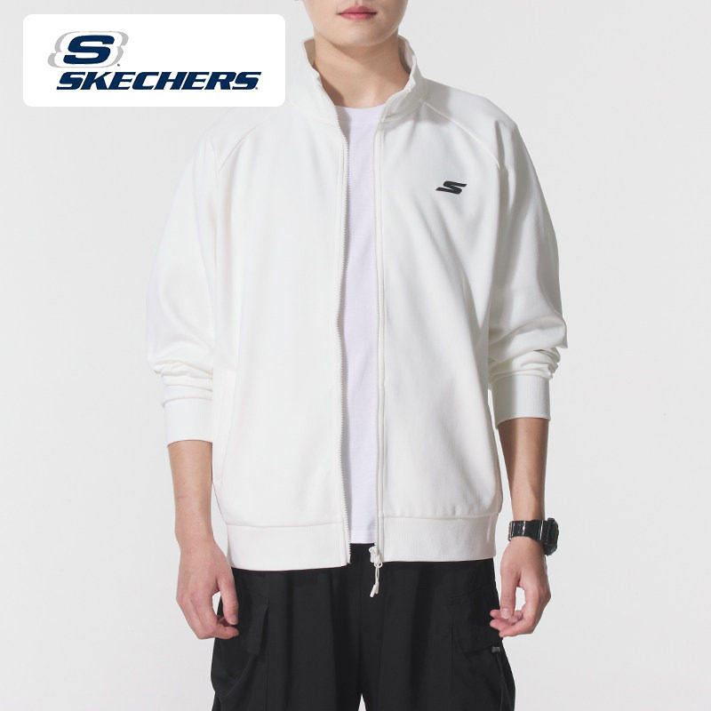 斯凯奇男装女装春夏新款运动服透气立领外套时尚潮流休闲针织夹克