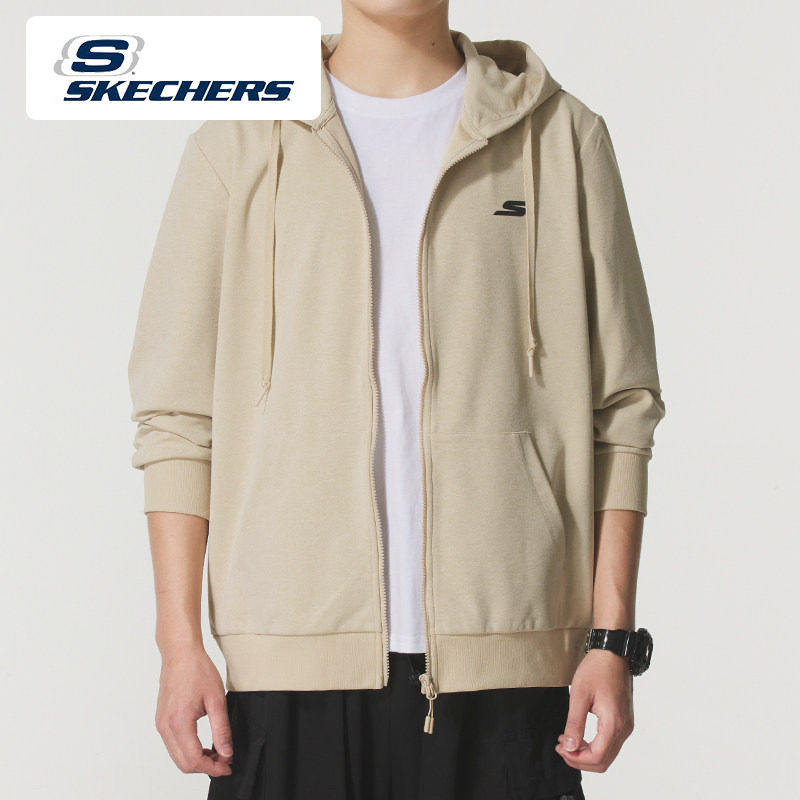 斯凯奇男装女装春夏新款运动服潮流时尚情侣连帽夹克休闲针织外套