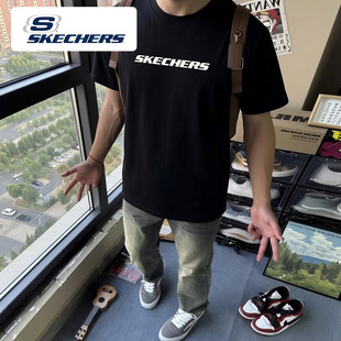 透气T恤潮流运动短袖 26春夏新款 户外休闲圆领上衣 男装 斯凯奇短袖