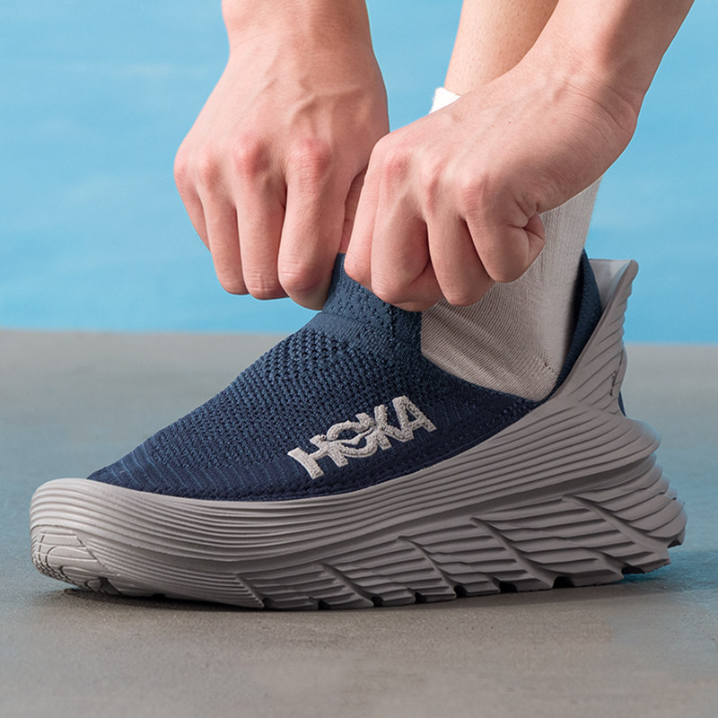 HOKA男鞋女鞋冬季新款RESTORE TC一脚穿运动鞋户外徒步越野休闲鞋