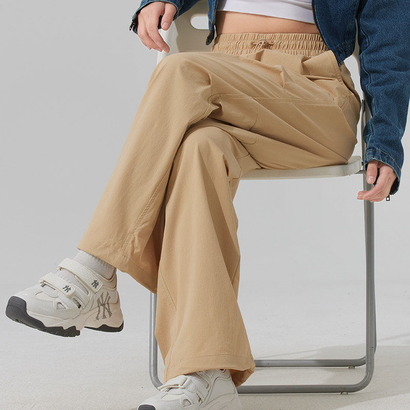 MLB男裤女裤 25冬季新款情侣工装运动裤跑步健身训练透气休闲长裤