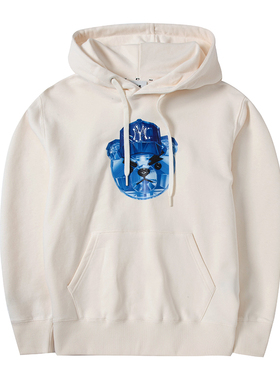 MLB情侣款卫衣男女秋新款运动休闲服连帽套头衫潮3AHDE0131