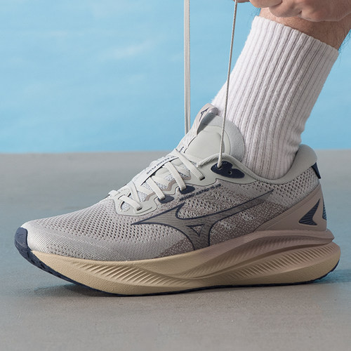 MIZUNO美津浓休闲运动鞋男鞋秋厚底透气缓震跑步鞋ASTRO PLUS II