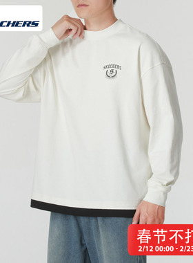 Skechers斯凯奇卫衣男装女装新款时尚运动服休闲上衣L324U111