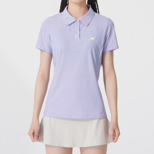 斯凯奇春夏新款女装短袖POLO衫透气运动休闲上衣P224W153
