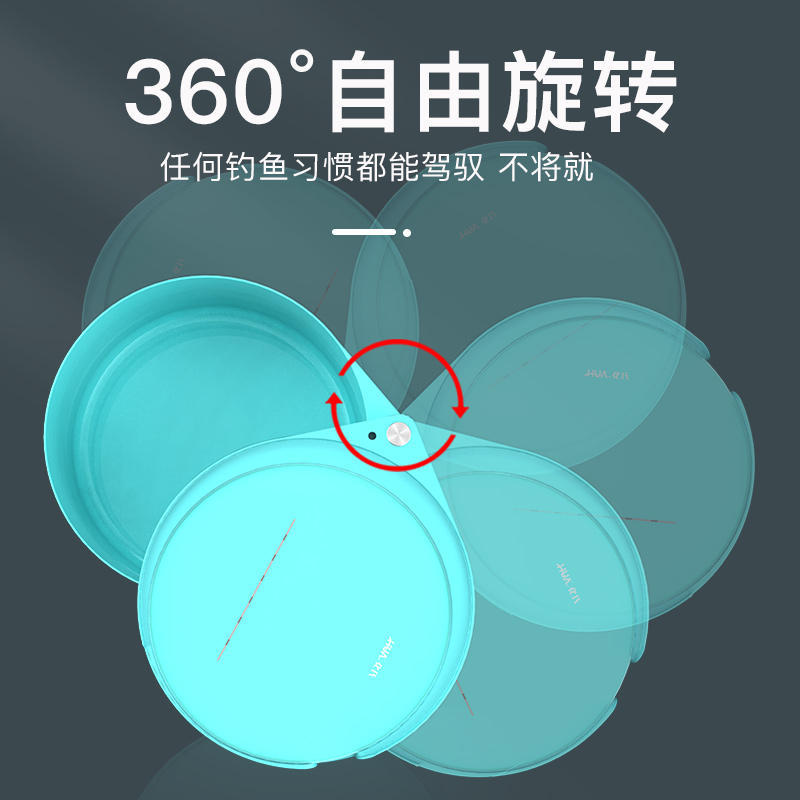 化氏湛卢散炮饵盒双层饵料盆强磁拉饵盘黑坑竞技垂钓装备