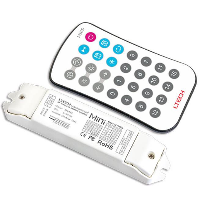 LTECH雷特MINI型LED幻彩RGB控制器SPI-16S灯具场景控制2.4GHz