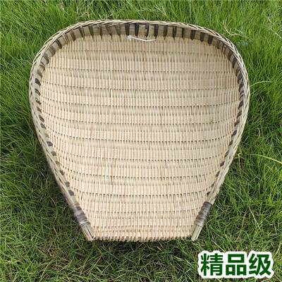 竹编筲箕簸箕竹制品淘米洗菜沥水晾晒收纳青皮精品火锅店饭店家用