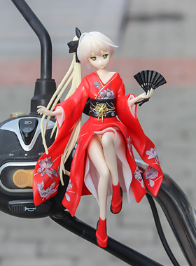 穹妹亚丝娜雪乃派蒙自行车汽车摆件车载电动摩托车机车摆件装饰品