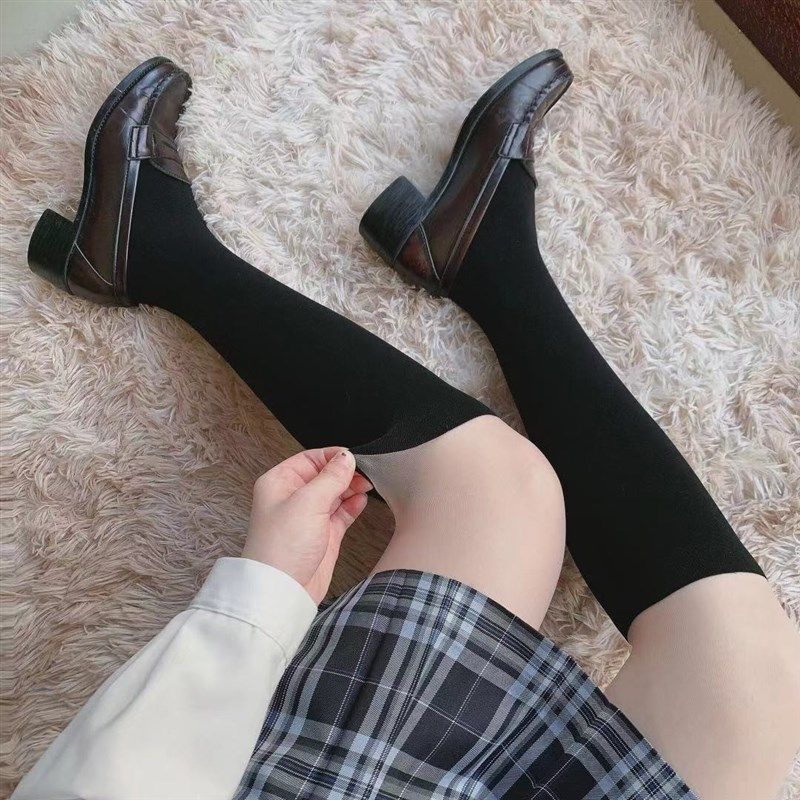 长筒拼接中筒小腿大腿过膝袜子光腿丝袜女春秋薄款神器假JK连裤袜,女士内衣/男士内衣/家居服,连裤袜/打底袜,淘宝优惠券,粉丝福利购,淘宝优惠卷