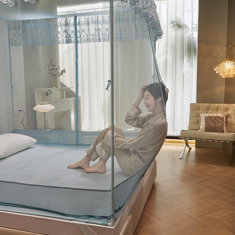 儿童防摔蚊帐家用2024新款卧室蒙古包1.35米全封闭婴儿防掉床全底,床上用品,蚊帐,淘宝优惠券,粉丝福利购,淘宝优惠卷