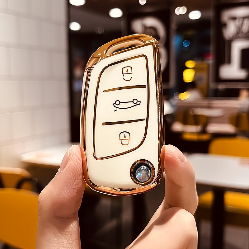 东风标致308钥匙套4008世嘉壳车雪铁龙c5包c4l汽车DS6标志301扣女