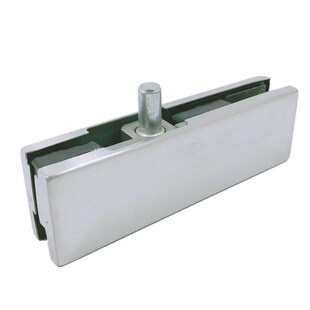 15~17mm钢化玻璃门顶夹不锈钢皇冠地弹簧配件上下门夹通用一字夹