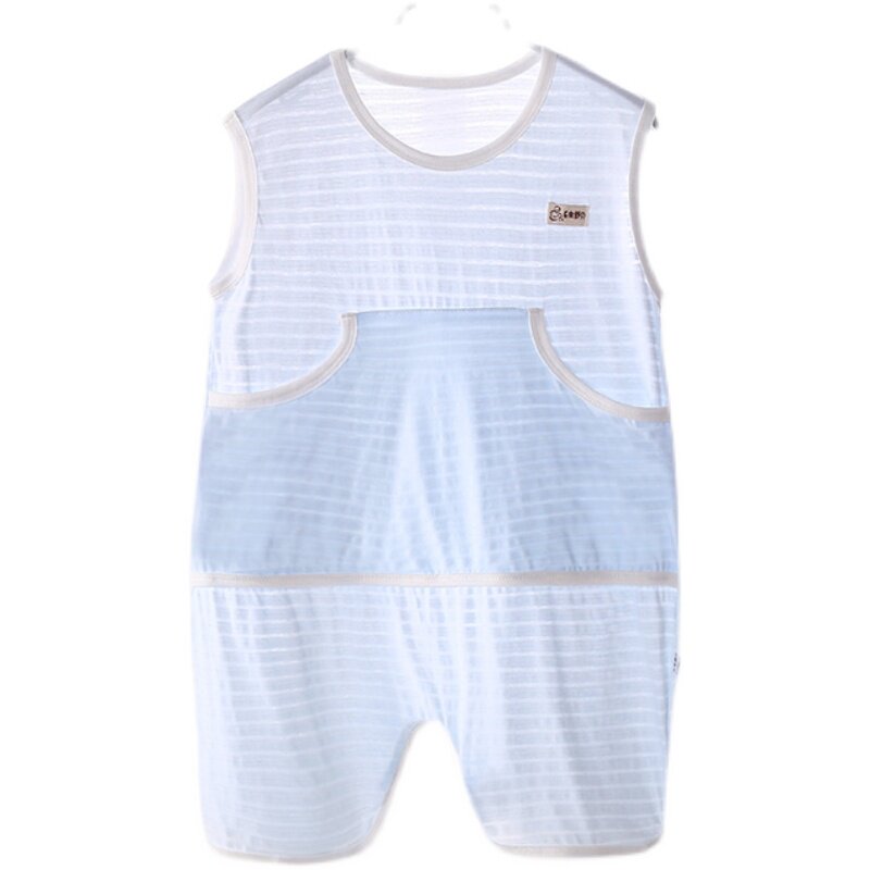 儿童夏天薄睡袋纯棉护肚大童大孩学生防着凉睡衣空调房宝宝防踢被