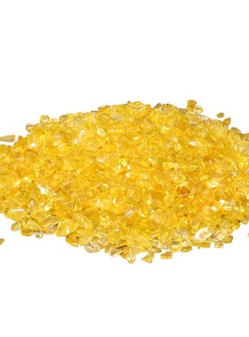 黄水晶碎石摆件水晶元宝碎石聚宝盆可搭配家居装饰品摆件工艺品