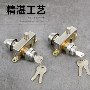 加厚地弹簧门地锁断桥门地锁铝合金门地锁有框门地锁不锈钢门地锁