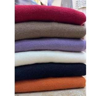 高级感超好看红色亮丝针织连衣裙女秋冬季小个子内搭打底毛衣裙子