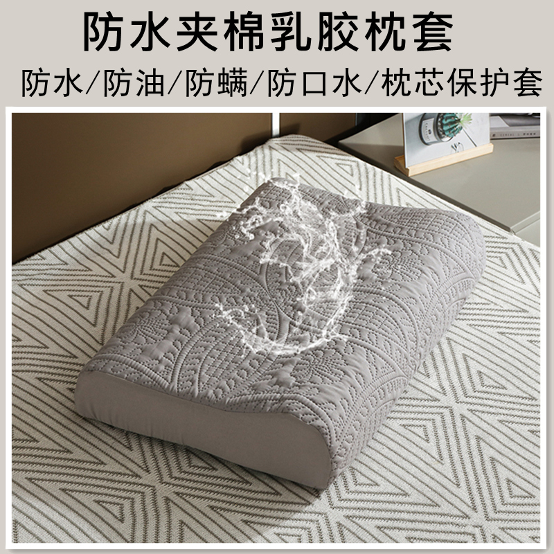 防水乳胶枕套泰国橡胶记忆枕芯枕头套内胆30x35x40x50x55x60加厚