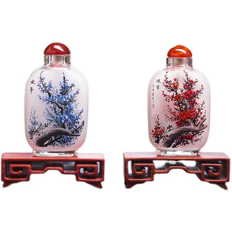 一品堂鼻烟壶内画出国礼品送老外礼物中国特色纯手工的文化摆件