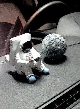 淄博琉璃男士车载车内摆件小众高级轻奢夜光星球月球创意高级礼物