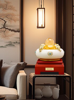 招财进宝聚宝盆摆件办公室前台客厅玄关装饰品公司开业乔迁礼物