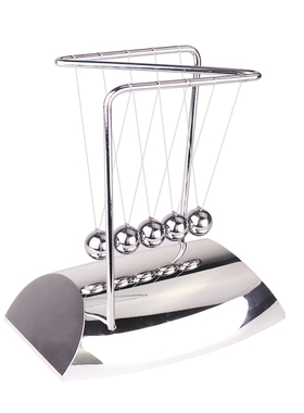 z字形状电镀牛顿摆球金属撞撞球碰珠物理能量守恒科教永动机摆件