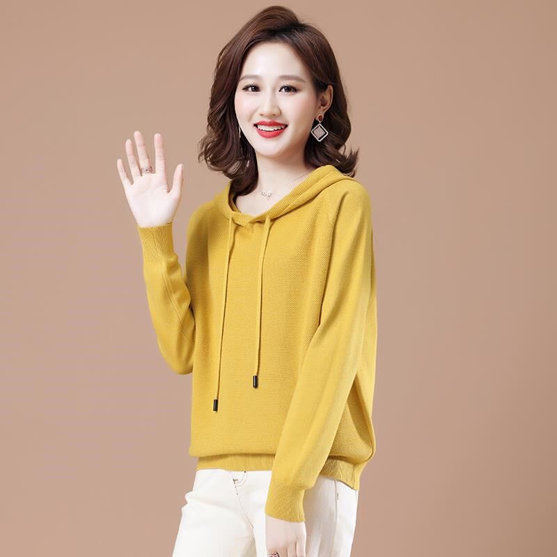 春季连帽针织卫衣女短款春装2025年新款带帽洋气初春上衣春秋薄款