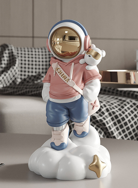 潮玩宇航员落地摆件太空人系列礼物电视柜书柜酒柜客厅家居装饰品