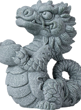 创意十二生肖龙茶宠摆件中式祥龙送宝礼物鱼缸造景客厅桌面装饰品