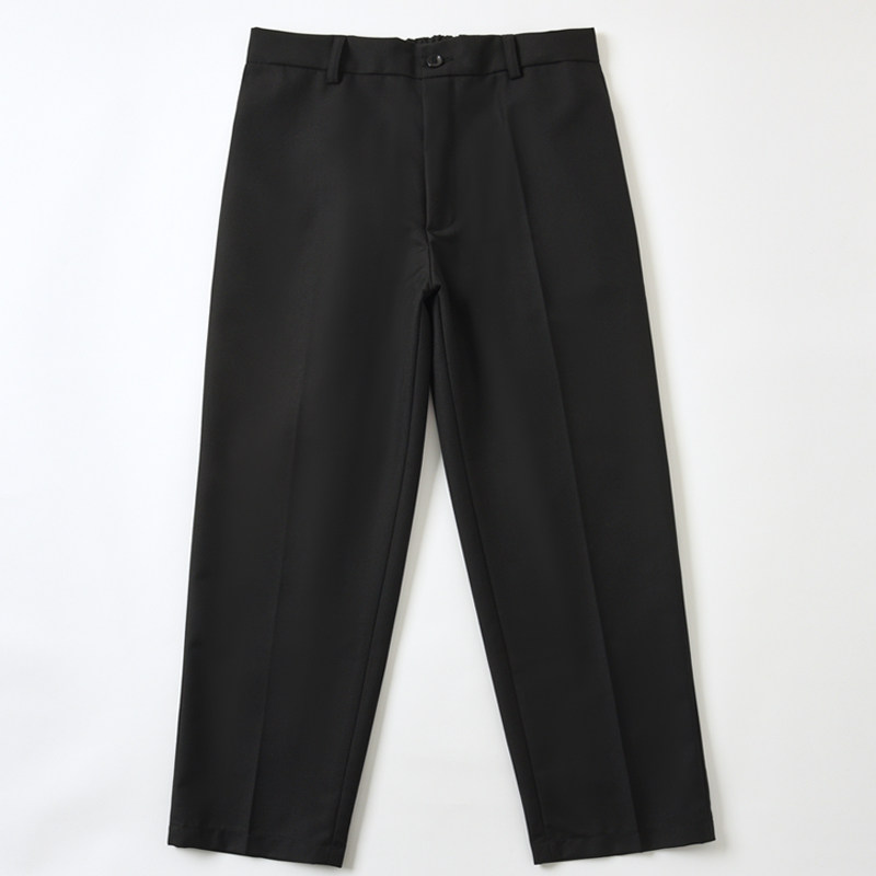 胖童西装裤男童黑色西裤松紧腰加肥加大版白色英伦风儿童校服裤子