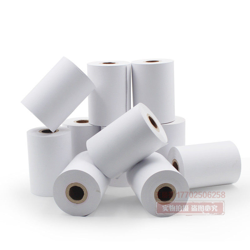 80x60热敏收银纸打印卷纸80*60厨房点菜宝80mm排队机打印纸包邮