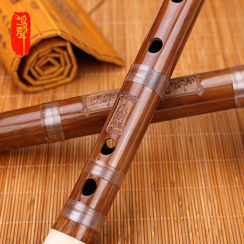 鸣声丁小明 9年老料精制高档专业单插舞台演奏苦竹笛子民族乐器