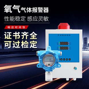 优选固定壁挂式氧气气体检测仪含氧量浓度测试仪测氧仪防止缺氧报