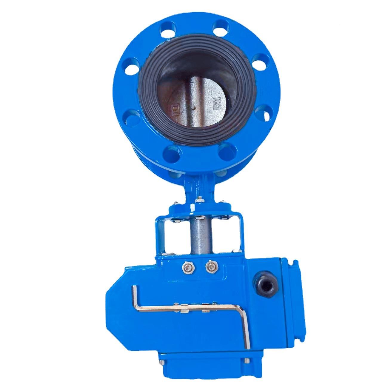 电动法兰动法兰软密封蝶阀DX94116Q球铁电动蝶-阀调节阀天津阀门