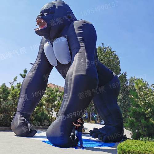 充气大猩猩气模真金刚大型充气卡通模型商场美陈景区展览