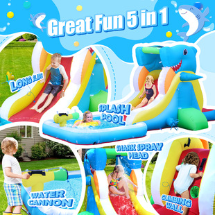 儿童小型滑梯家用城堡充气城堡跳床儿童家用城堡滑梯bounce house