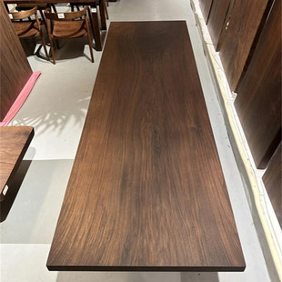 独板北美黑胡桃木大板茶桌办公桌餐桌茶台 5.4 尺寸：265