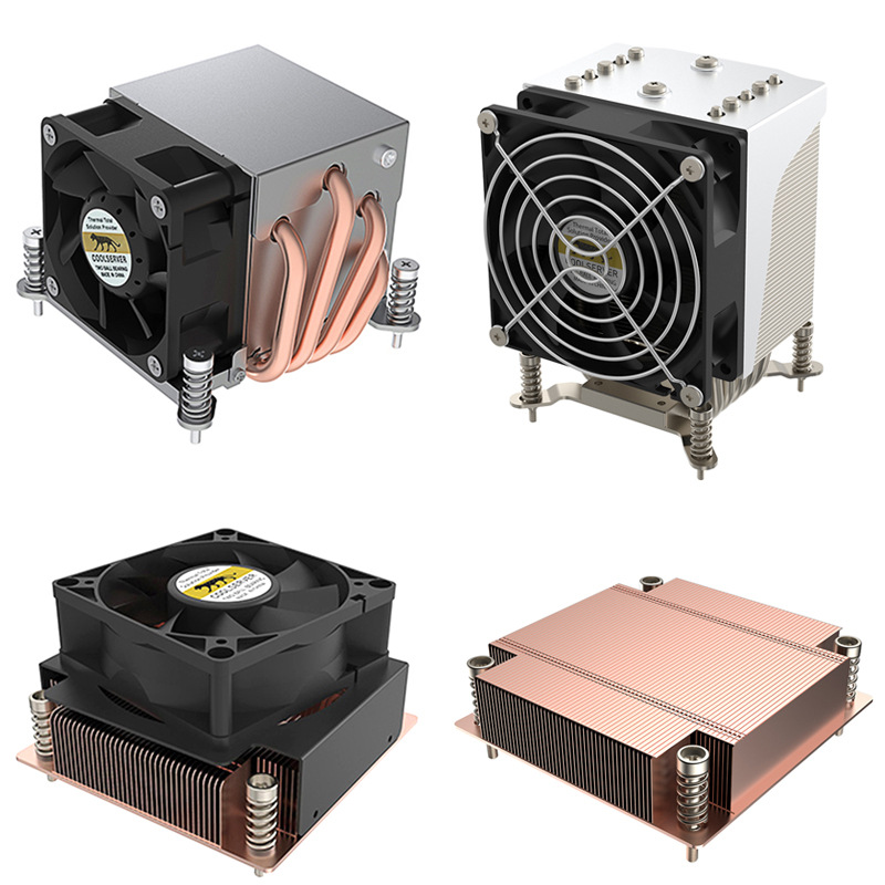 工厂直销 CPU服务器散热器LGA1700系列 正方形安装热管散热大风量