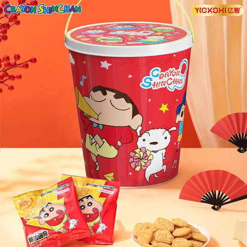 蜡笔小新联名零食大礼桶饼干组合