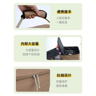 户外露营野餐卡式炉收纳包烤盘气罐炊具收纳箱野营餐具卡磁专用袋