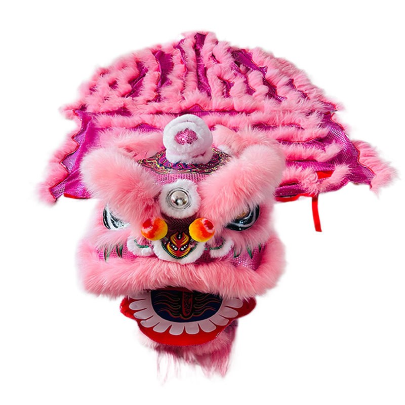 舞狮成人款狮头狮身玻璃钢纯羊毛南狮春节表演道具民间传统工艺