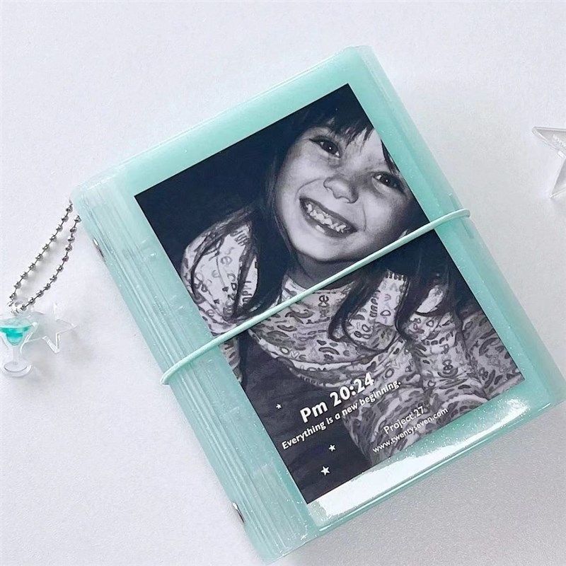 新款薄荷苏打m5活页手账本小清新可拆卸小卡拍立得照片收纳装饰册